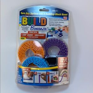 Bonanza Build Toy LEGO Block Tape 4 pack